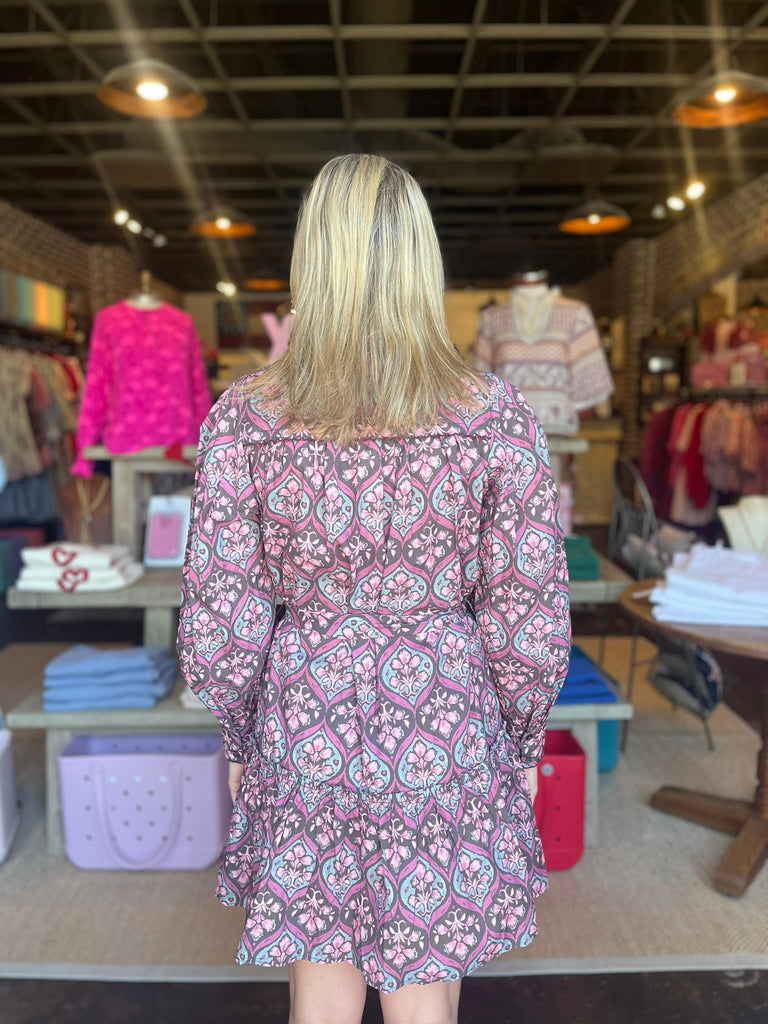 Plum Multi Mini Dress