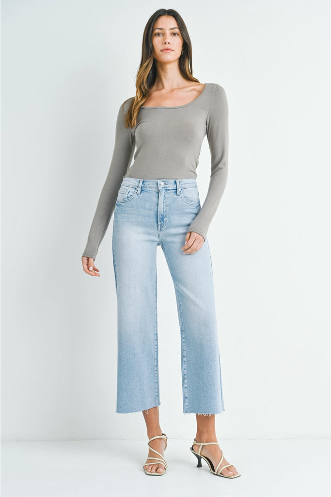 Scissor Cut Wide Leg Pant