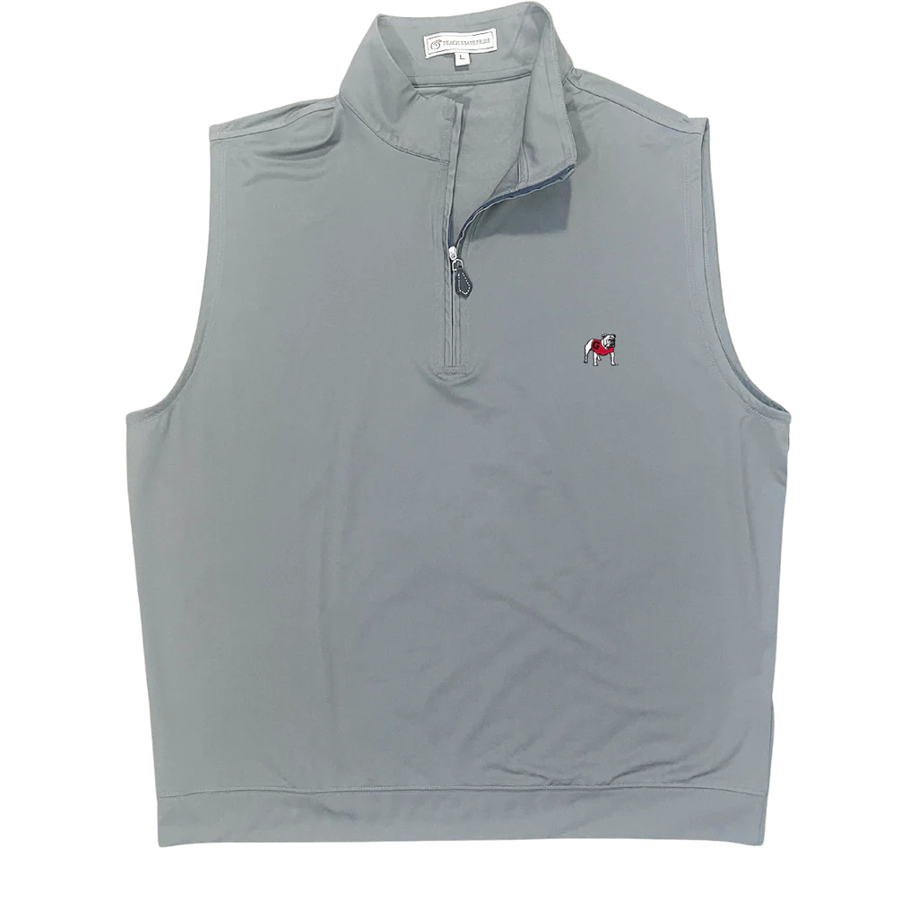 UGA Standing Dawg Performance Vest Gray