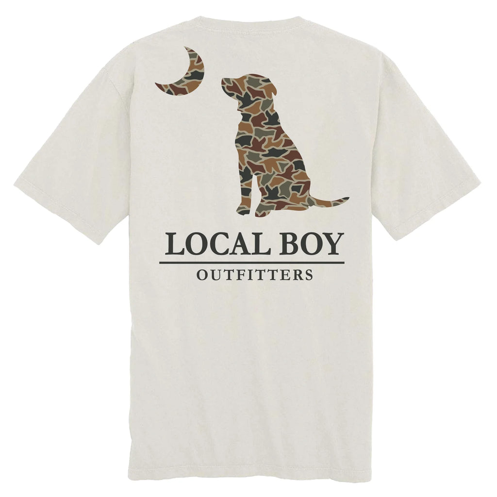 Youth Duck Camo Dog & Moon SS Tee