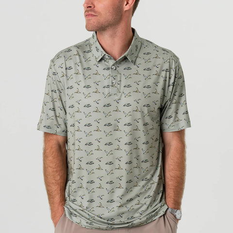 White Block "Georgia" UGA Polo Red/Black
