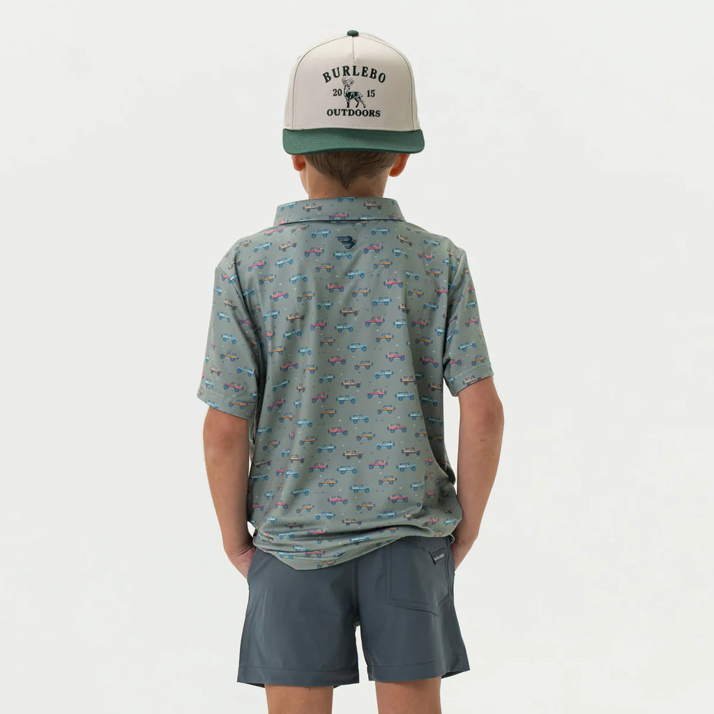 Youth Vintage Cruiser Polo Green