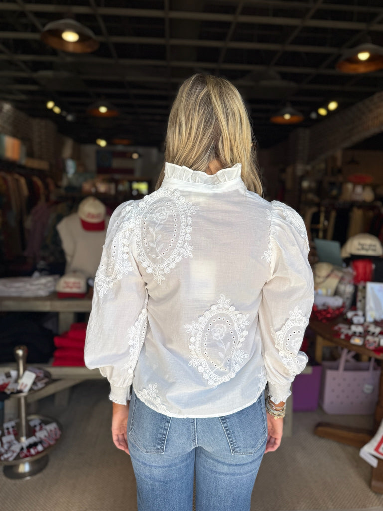 Button Up Detail Top