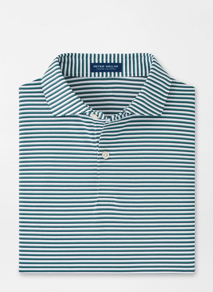 Tempo Performance Mesh Polo White/Sherwood