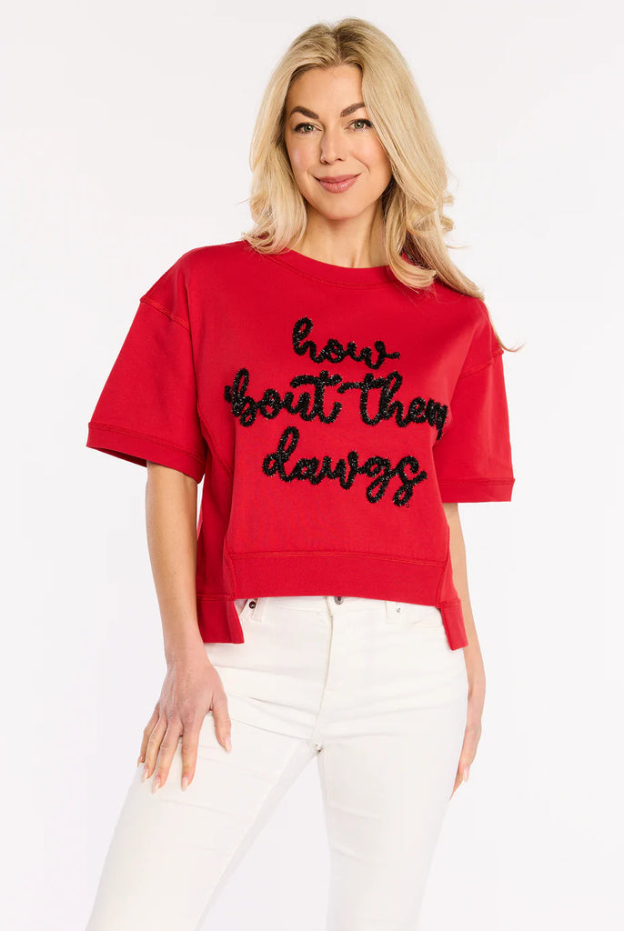 The Glitter Script Boxy Top Georgia