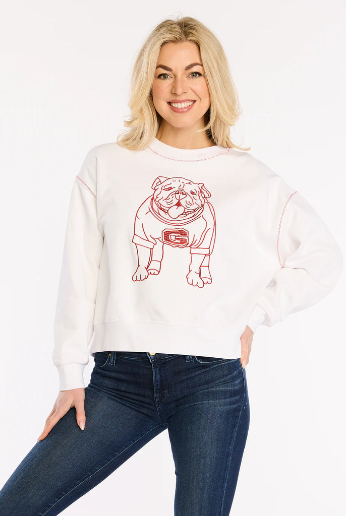 The Embroidered Sweatshirt Georgia