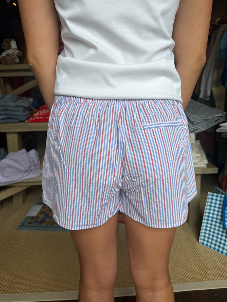 Harbor Short Drew Stripe Red/White/Blue