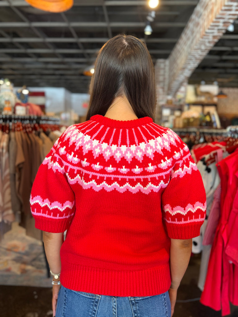 Nordic Yoke Pattern Long Sleeves Sweater