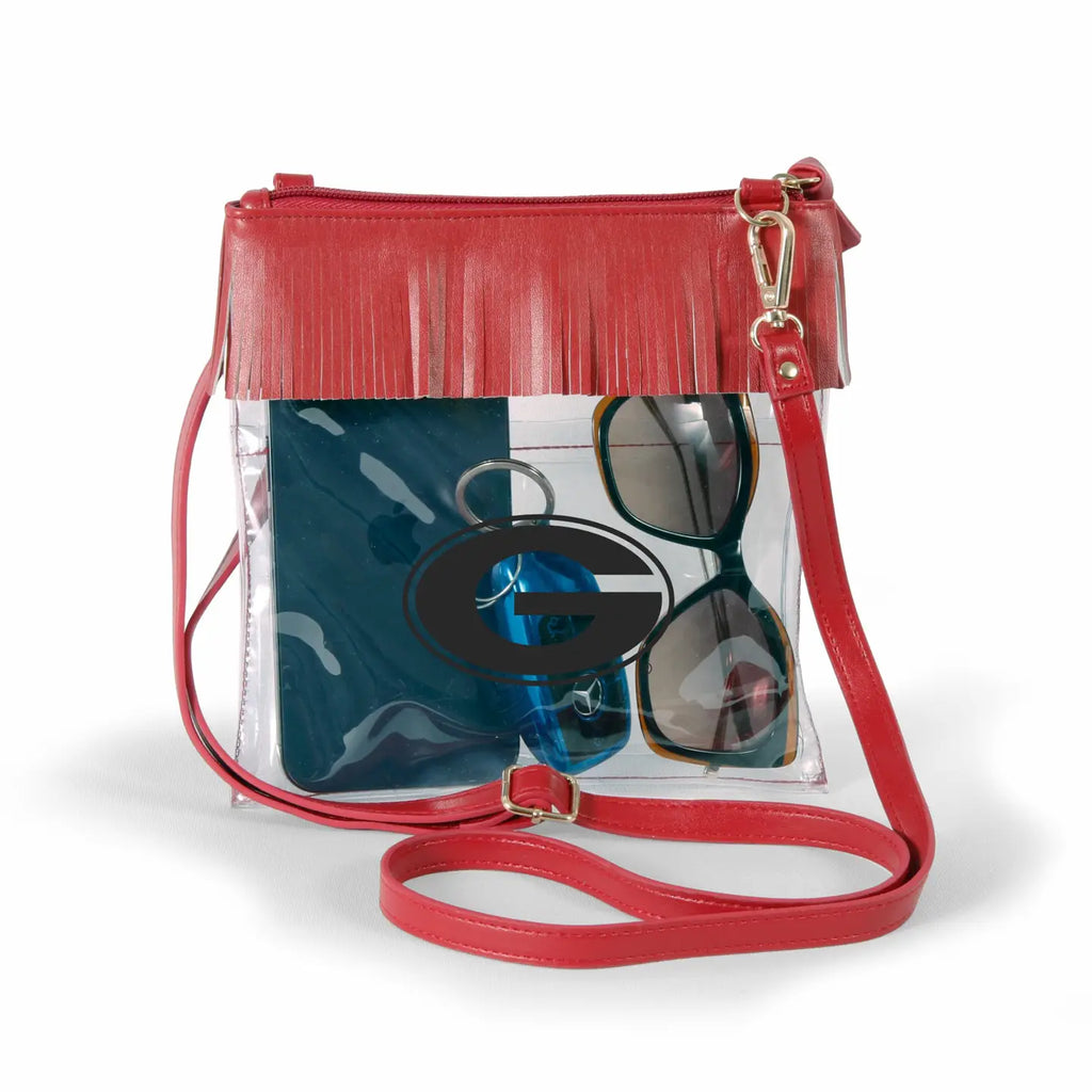 Desden - Clear Crossbody w/ Fringe