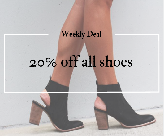 20% Off All Shoes