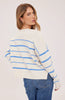 Echo Stripe Sweater Sky Blue