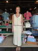FINAL SALE - Yessenia Whipstitch Skirt Linen