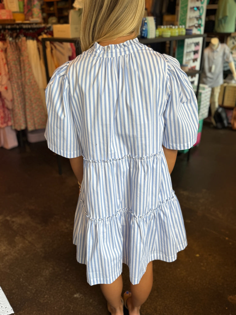 Blue Boe Striped Dixie Dress