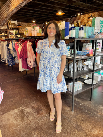 Off White Lace Trim Flutter Sleeve Poplin Midi Dress