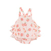 Pink Sweet Peach Ruffle Sunsuit