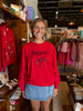 Red & Black Sarah Game Day Sweatshirt