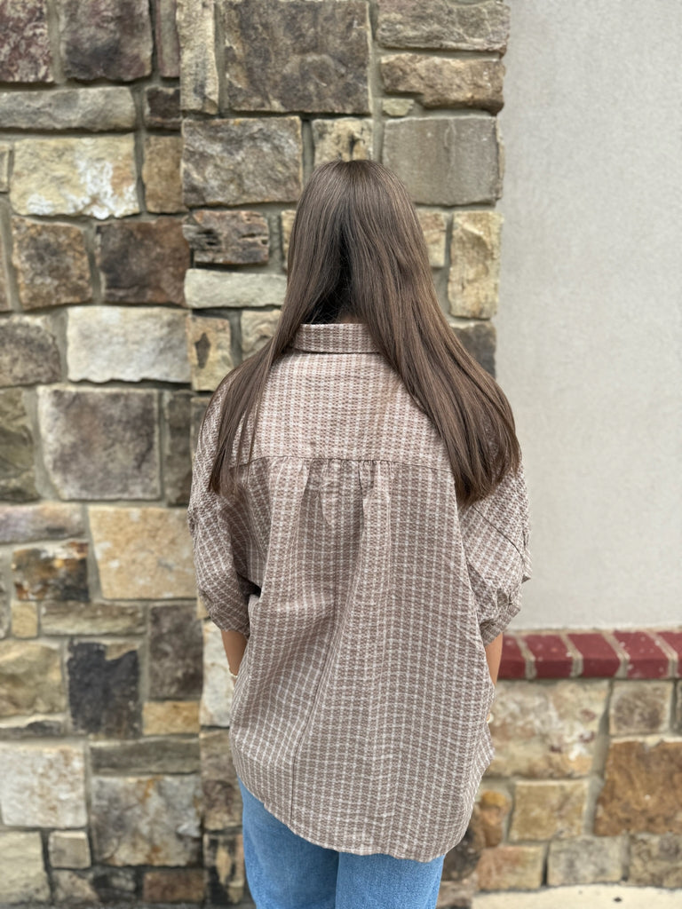 Oversized Button Up Blouse