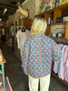Cher Block Print Jacket Blue