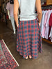 Plaid Midi Skirt