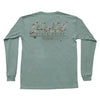 Youth Rod & Reel LS Pocket Tee - Heathered Sage