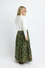 Floral Tie Maxi Skirt