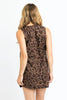 Leopard Gold Button Dress