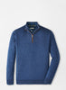 Autumn Crest Suede Trim Quarter Zip Blue Haze