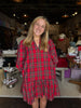 Naomi Red Plaid Dress