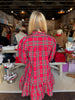 Naomi Red Plaid Dress