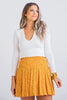 Mustard Ditzy Floral Smock Skort