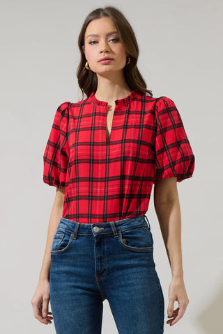 River Plaid Button Up Sea Salt