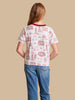 The Girls Team Toile Embroidered Tee | Georgia