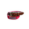 UGA Block G Embroidered Belt