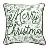 Green Toile Pillow