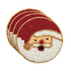 Christmas Beaded Coaster Set