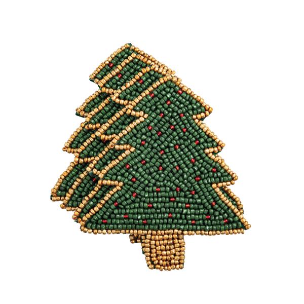 Christmas Beaded Coaster Set