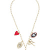 Canvas Style - Paper Clip Charm Collector Necklace