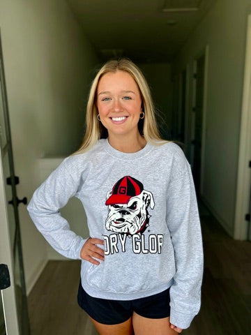 Georgia Red Collegiate Cord Sweatshirt