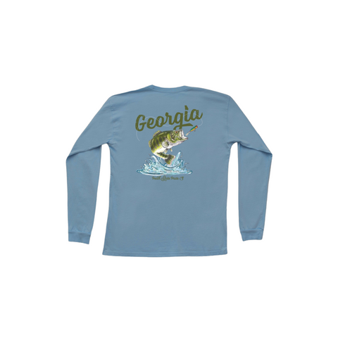 Dusty Blue Performance Fishing Shirt