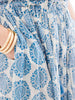 Blue Medallion Flutter Dress