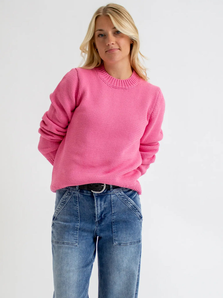 Pink Mock Neck Sweater