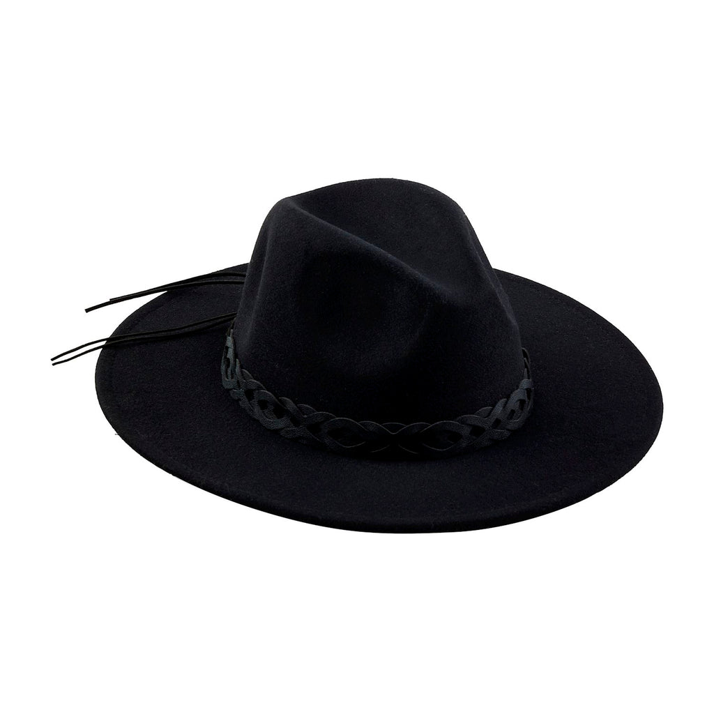 Leather Trim Fedora