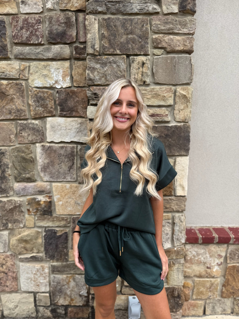 Solid Short Sleeve Pullover Top