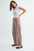 Stripe Barrel Jean w/ Seams