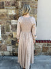 Taupe Smocked Maxi Dress