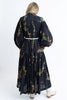 FINAL SALE - Floral Poplin Tier Maxi Dress Black