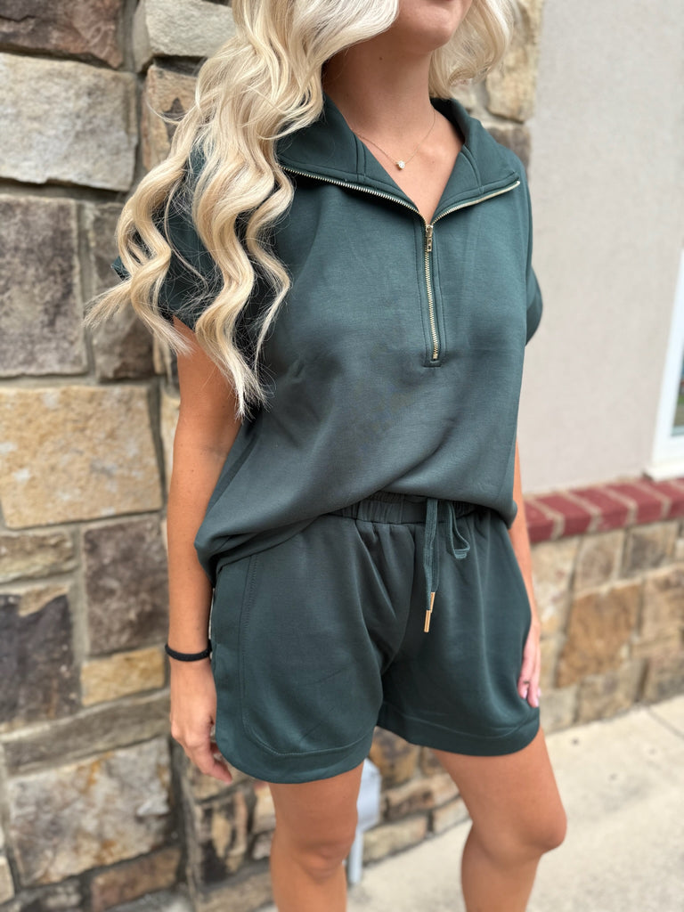Solid Short Sleeve Pullover Top