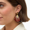 Bezel Drop Earring