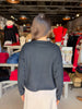 Button Up Crew Neck Sweater
