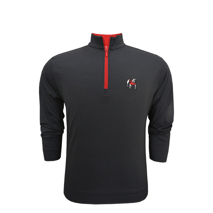 UGA Standing Dawg Pin Dot Pullover Black/Red
